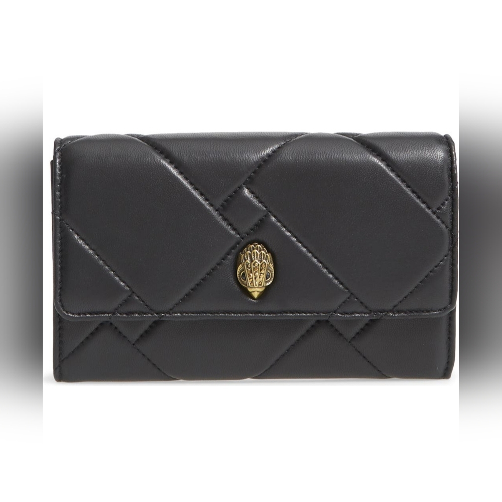 Kurt Geiger London Kensington Quilted Leather Wallet on a Chain